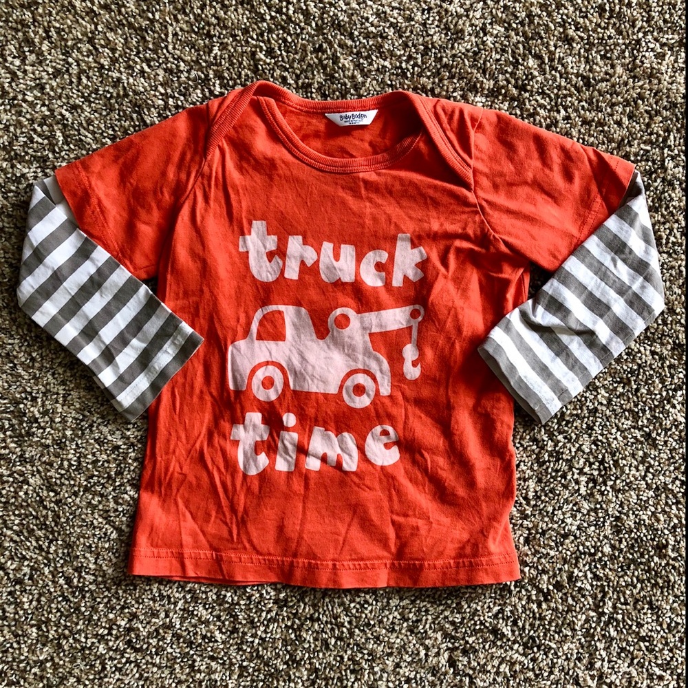 Mini Boden Truck Time shirt 2/3